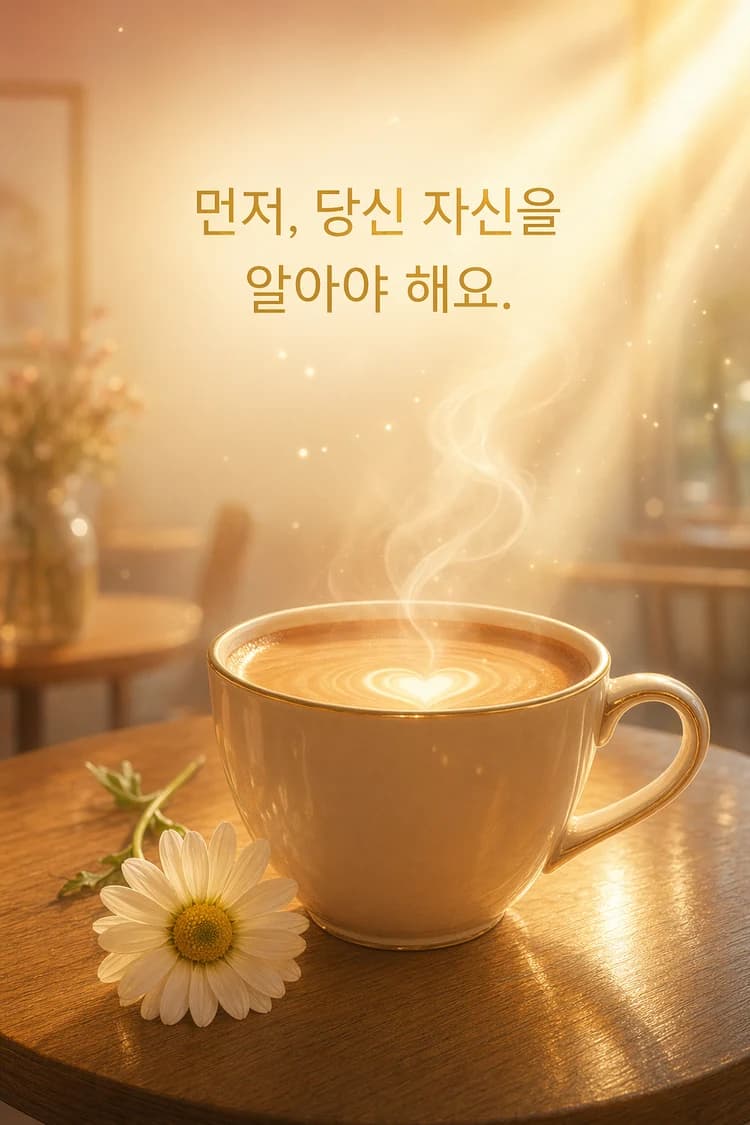 먼저, 당신 자신을 알아야 해요.